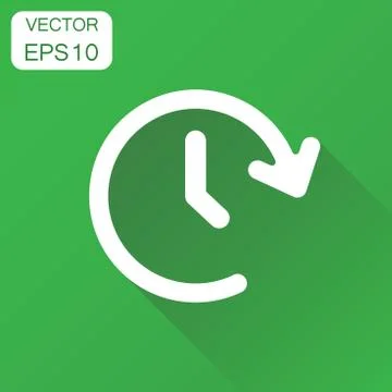 Clock time icon. Business concept timer 24 hours pictogram. Vector illustrati Stock Illustration