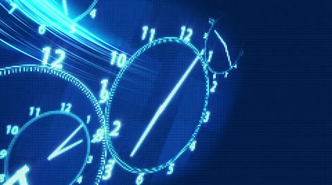 Clock  time illusion background Stock Footage 43314416