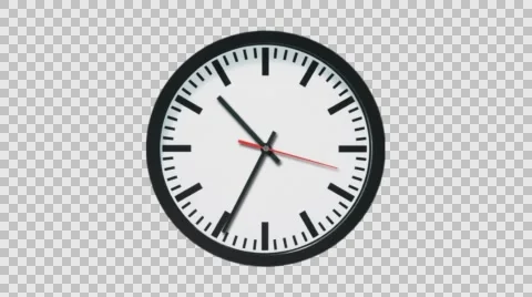 Clock time lapse alpha channel Stock Footage 59640685
