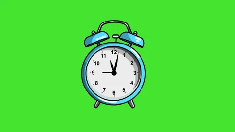 Clock time lapse animation on a green screen background 動画素材 342356780