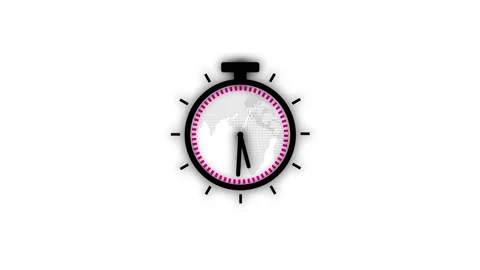 Clock time lapse. clock on earth. technology timer clock . vd 302 Stock Footage 218575887