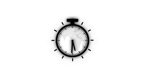 Clock time lapse. clock on earth. technology timer clock . vd 303 Stock-Footage 218575896