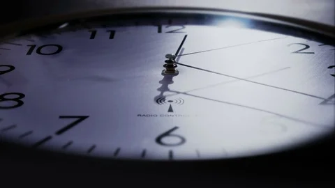 Clock time lapse - dramatic lighting 4 K Stock Footage 71377394