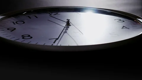 Clock time lapse - dramatic lighting 4 K Stock Footage 71378235