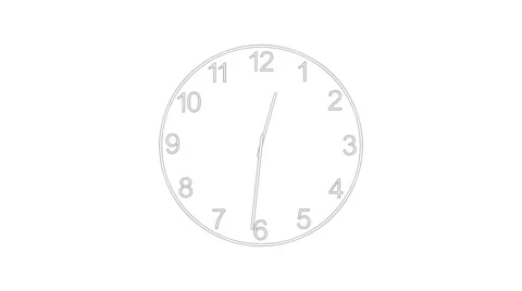 Clock time lapse full HD M-07b Stock Footage 55216228