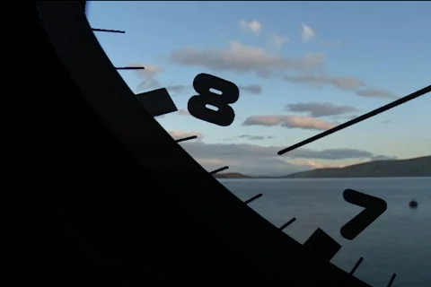Clock in time-lapse loop Video stock 476489