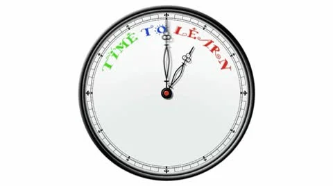 Clock: Time to Learn Stock Footage 10685411
