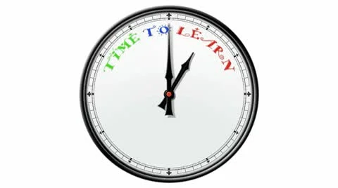 Clock: Time to Learn Stock Footage 10688514