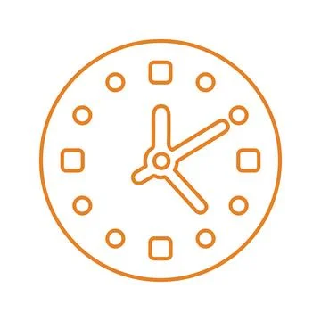 Clock, time management, timer line icon Stockillustratie