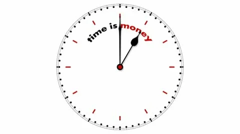 Clock: Time is Money Stock Footage 10534101