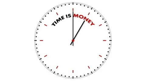 Clock: Time is Money Stock Footage 10559129