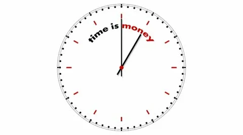 Clock: Time is Money Stock Footage 10559134