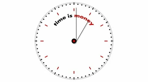 Clock: Time is Money Stock Footage 10559136
