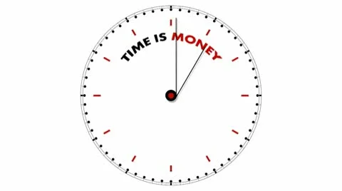 Clock: Time is Money Stock Footage 10559138