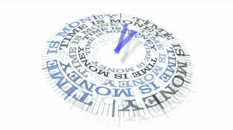 Clock: Time is Money Stock Footage 10559173