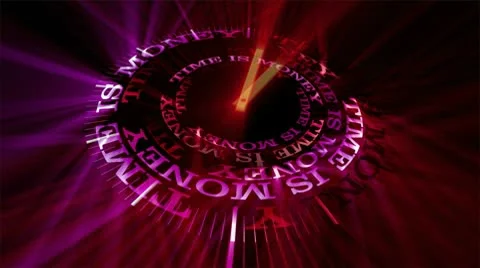 Clock: Time is Money Stock Footage 10559205