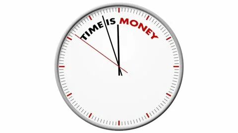 Clock: Time is Money Stock Footage 10559221