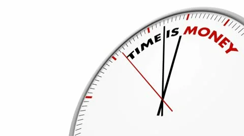 Clock: Time is Money Stock Footage 10559227