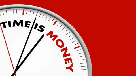Clock: Time is Money Stock Footage 10559230