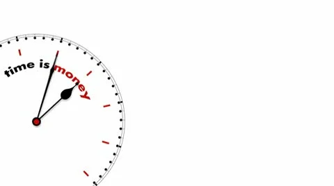 Clock: Time is Money Stock Footage 10559281