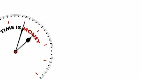 Clock: Time is Money Stock Footage 10559283
