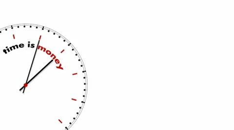 Clock: Time is Money Stock Footage 10559345