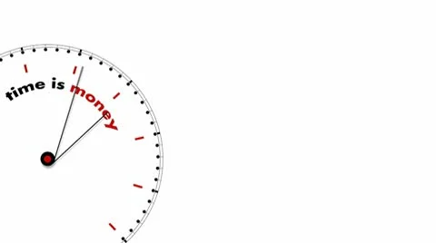Clock: Time is Money Stock Footage 10559351