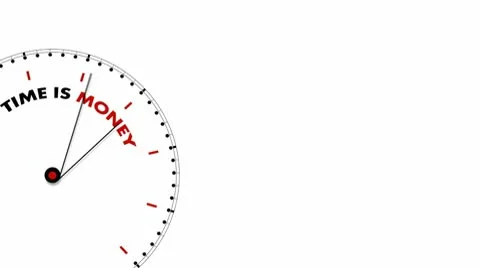 Clock: Time is Money Stock Footage 10559355