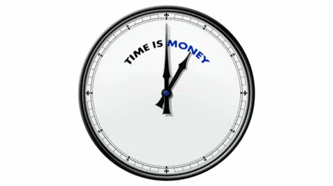 Clock: Time is Money Stock Footage 10566328