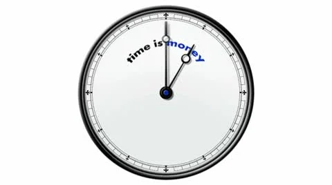 Clock: Time is Money Stock Footage 10569035