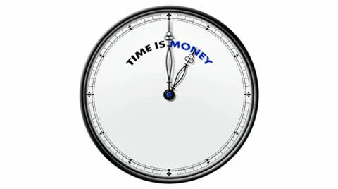 Clock: Time is Money Stock Footage 10571982