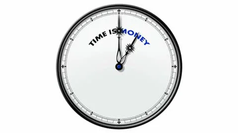 Clock: Time is Money Stock Footage 10688086