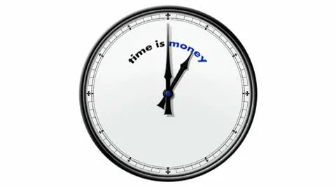 Clock: Time is Money Stock Footage 10688635