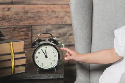 Clock with time for the new year Stock Photos
