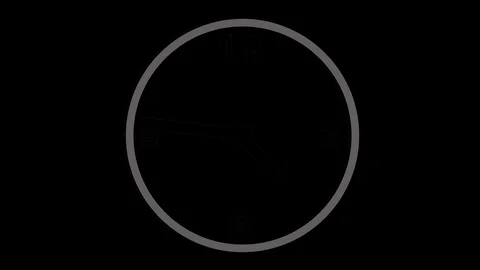 Clock time passing animation timelapse 4K Video stock 118972469
