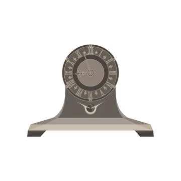 Clock time retro alarm vector watch background vintage old hour timer minute  Stockillustratie