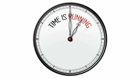 Clock: Time is running Stock Footage 10571915