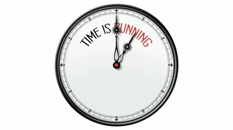 Clock: Time is running Stock Footage 10572892