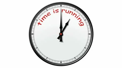 Clock: Time is running Stock Footage 10688467