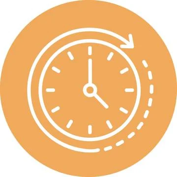 Clock time schedule duration icon graphic sign symbol illustration Stock-Illustration