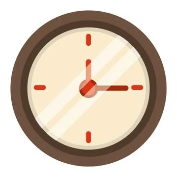 Clock time school icon 스톡 일러스트