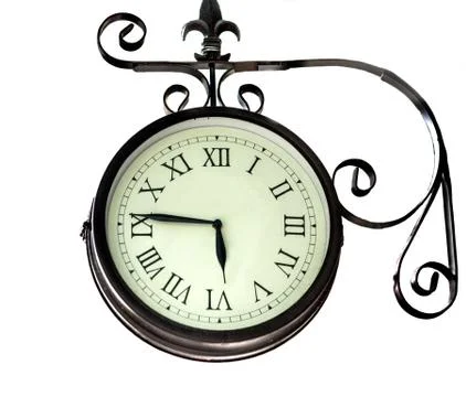 Clock  time station Stock Photos