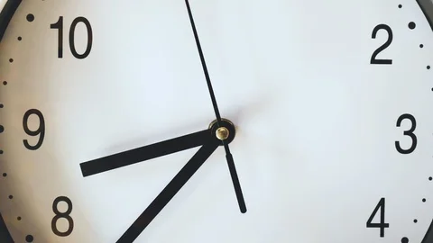 Clock time ticking, time lapse Stock Footage 104992507