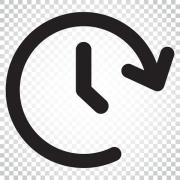 Clock time vector icon. Timer 24 hours sign illustration. Business concept si 库存插图