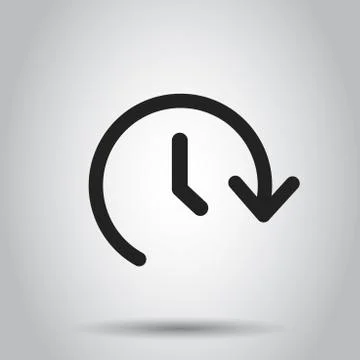 Clock time vector icon. Timer 24 hours sign illustration. Business concept si Stockillustratie