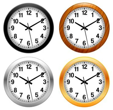Clock, Time, Watch Illustrazione stock