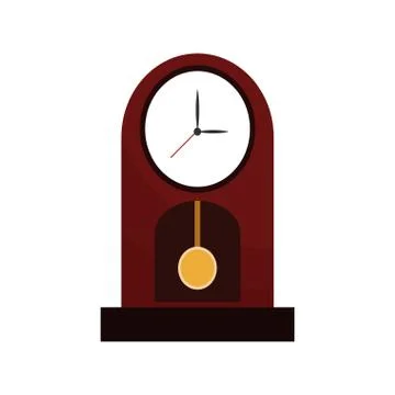 Clock time watch pendulum Stock Illustration
