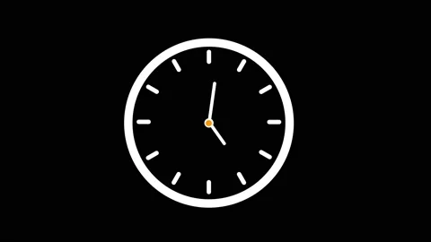 Clock Timelapse on 4k video. clock on 12 hour. Vídeo Stock 138983493