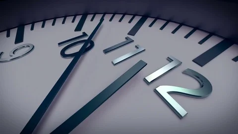 Clock in timelapse, deadline or midnight Video stock 83275798