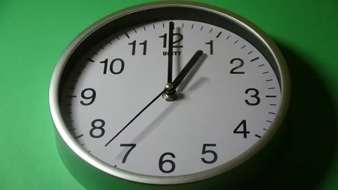 Clock Timelapse Following Minute Hand Over Hour Stock Footage 232889146